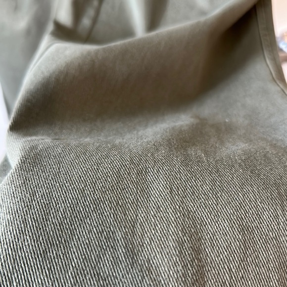 A • NEW DAY | Olive Green High Waist Pleat Front Tapered Trousers Khakis - Picture 9 of 16